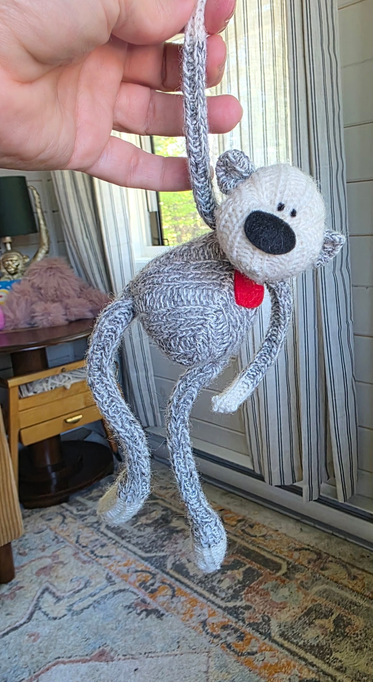 4.5" Quirky Carry-Along Sock Monkey