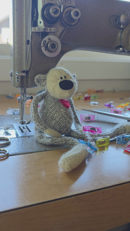 4.5" Quirky Carry-Along Sock Monkey
